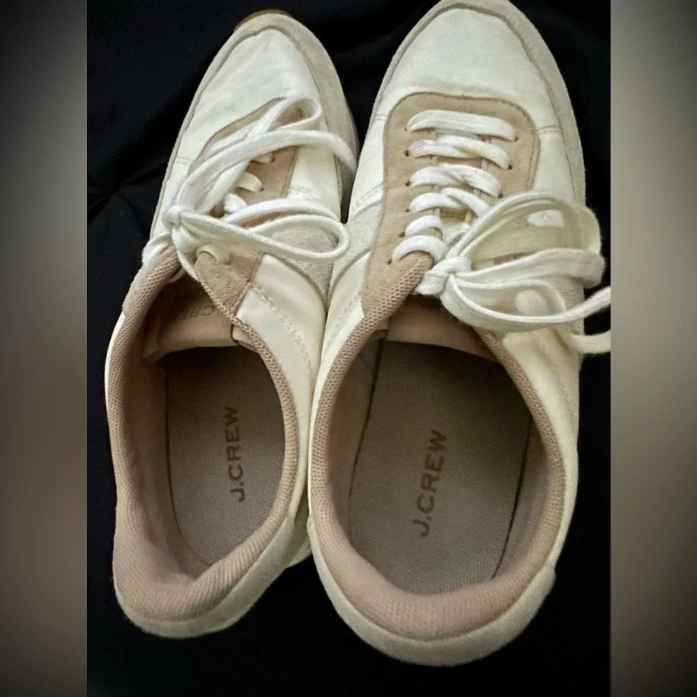 J Crew Colorblock Trainers In Metallic
